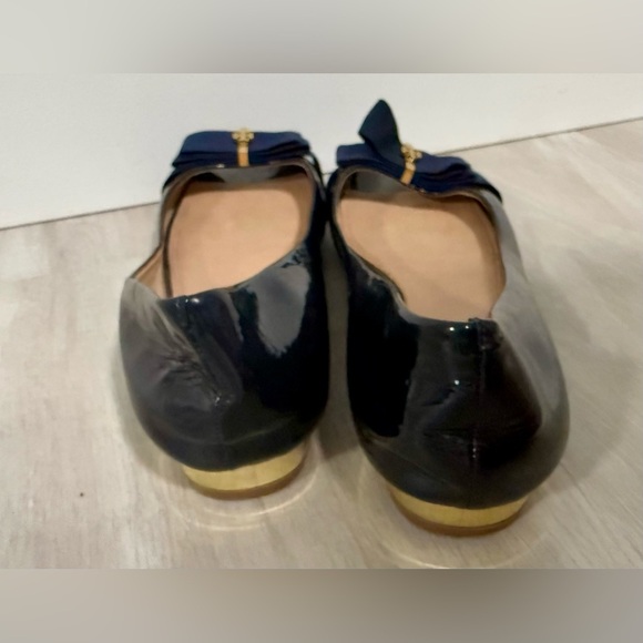 Tory Burch Midnight Flats with Gold Detail - Picture 6 of 12